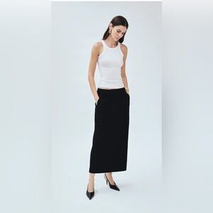 Mayson the Label Twill Column Maxi Skirt